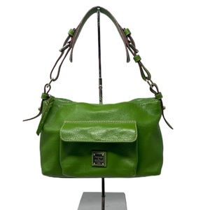Vintage Green Leather Dooney & Bourke Mini Shoulder Bag